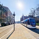 Trams will serve St Andrew Square again from Monday. Picture: Edinburgh Trams