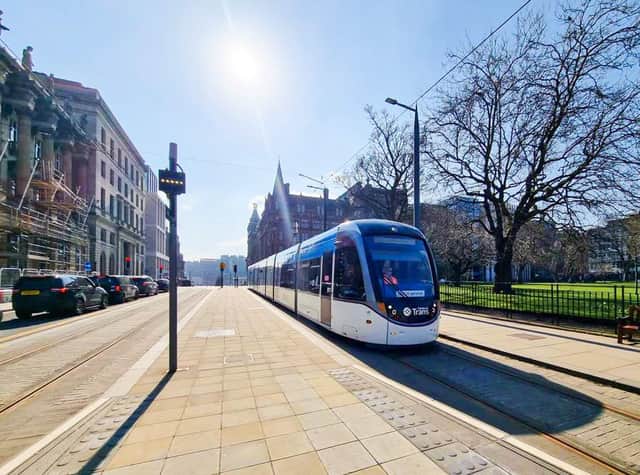 Trams will serve St Andrew Square again from Monday. Picture: Edinburgh Trams