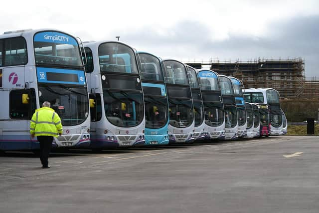 Aberdeen-headquartered FirstGroup is one of the UK's biggest transport operators with its First Bus business. Picture: John Devlin