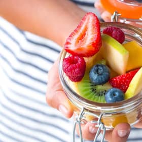 Why not try swapping your usual high sugar or high fat snacks for treats such as yoghurts, nuts and seeds, or fruit?