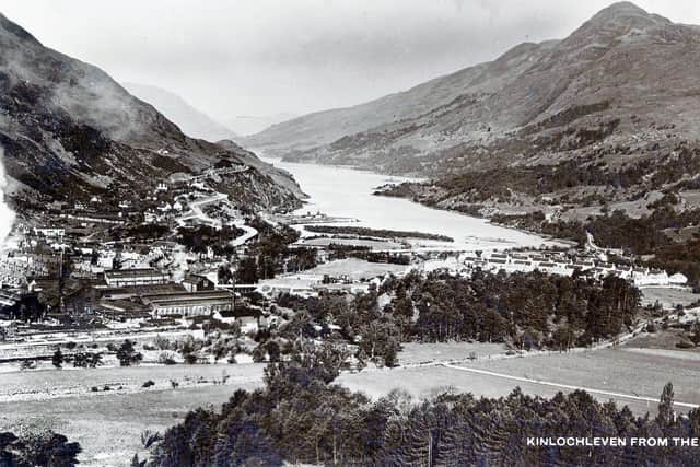 The village of Kinlochleven that will built around the area's aluminium smelting industry.
