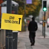 The First Minister reveals the latest daily coronavirus figures at her briefing today (Photo: John Devlin).