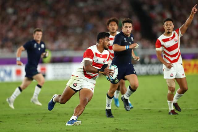 Japan played at a ferocious tempo against Scotland in Yokohama. (Photo by Stu Forster/Getty Images)