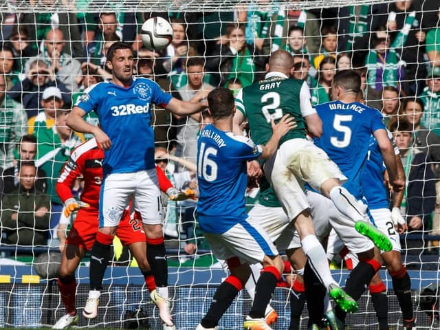 With a winning header David Gray smashes through the Rangers defence - and the concept of 60-minute games.