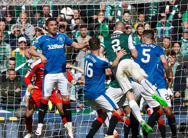 With a winning header David Gray smashes through the Rangers defence - and the concept of 60-minute games.