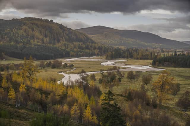 Stunning scenery: The Mar Lodge Estate at Braemar, in the Cairngorms National Park