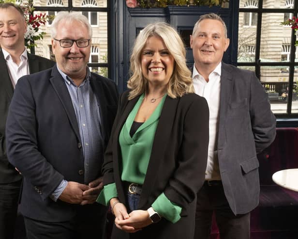 From left: John McNicol, Angus Hay, Susie Fisher, and Stuart McKee. Picture: contributed.