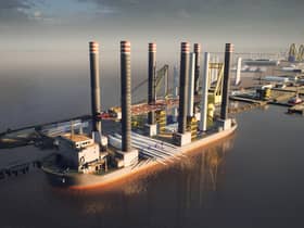 A  CGI of the new renewables hub at the Port of Leith, one of the seven Scottish port facilities operated by Forth Ports.
