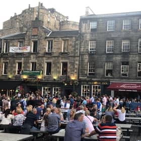 The outdoor space in the Grassmarket is utilised every summer.