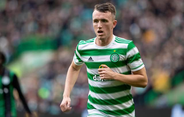 Celtic's David Turnbull has opened up on how his manager Ange Postecoglou is giving him pointers over his penchant for shooting.  (Photo by Alan Harvey / SNS Group)