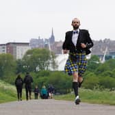 Stephen Molloy is running the Edinburgh Marathon in support of the My Name'5 Doddie Foundation. Picture: Stewart Attwood