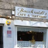 Regular Italian cafe or genius marketing that serves as directions? Around the back of an Aldi in Airdrie you can find this Italian cafe called Bacchialdis ("back o' Aldi's!")