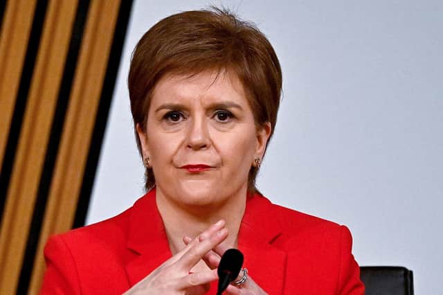 Nicola Sturgeon gives evidence to the Holyrood Committee investigating the Scottish government's mishandling of harassment complaints about Alex Salmond (Picture: Jeff J Mitchell/PA Wire)