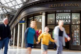 Network Rail has revealed a double-digit rise in retail sales at Glasgow Central railway station.