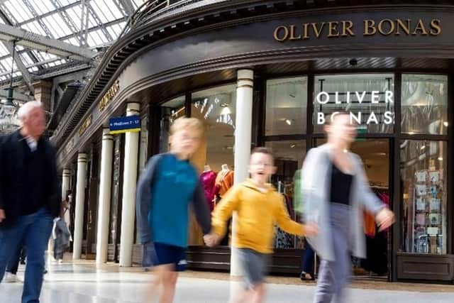 Network Rail has revealed a double-digit rise in retail sales at Glasgow Central railway station.