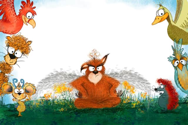 The Great Grumpy Gaboon, as imagined by illustrator Corrina Campbell