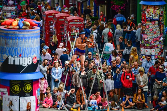 A full-scale Fringe is expected to be staged for the first time in three years this summer. Picture: Jeff J Mitchell/Getty Images
