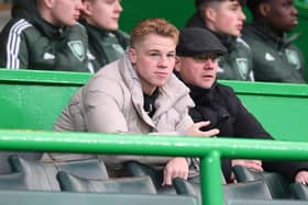 Celtic's Stephen Welsh has been forced to watch from the stands this season after falling out of Ange Postecoglou's first-team squad.  (Photo by Craig Foy / SNS Group)