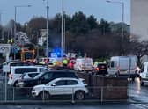 Emergency services are on the scene. Picture: Fife Jammer Locations