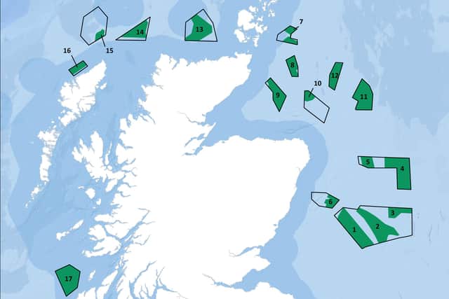 The ScotWind leases will be developed by energy comapnies