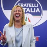 Giorgia Meloni, leader of the Brothers of Italy, looks set to become Italy's first female prime minister, but serious questions about her political ideology remain (Picture: Antonio Masiello/Getty Images)