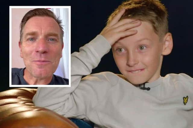 Callum Martin received a personal message of support from his hero Ewan McGregor.