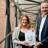 Professor Mairi Spowage, director of the Fraser of Allander Institute, with Allan Wernham, MD of CMS Scotland. Picture: Anna Moffat.