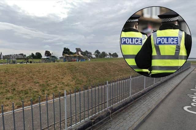 Police Scotland is appealing for information after a seven-year-old girl was sexually assaulted near a play park in Tayside.