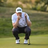 Daniel Young lines up a putt during the DP World Tour Qualifying School at Infinitum Golf in Tarragona, Spain. Picture: Octavio Passos/Getty Images.