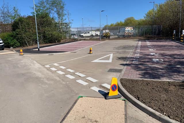 A new car park being built by VQ Contracts for Scottish Gas Networks in Cambuslang.