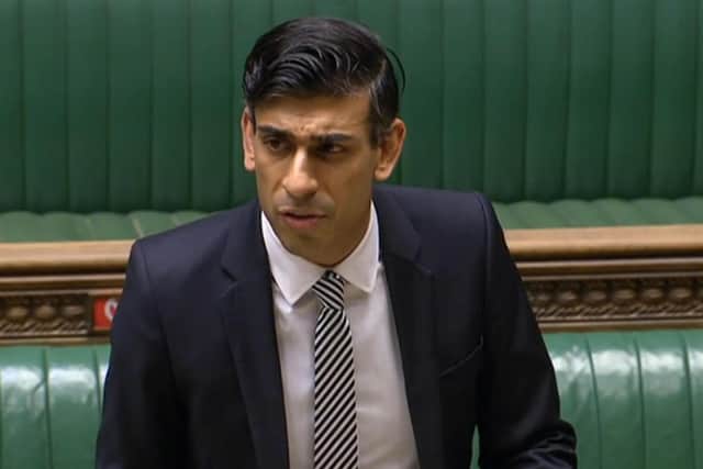 Chancellor of the Exchequer Rishi Sunak giving a statement on the economy in the House of Commons. Picture: PA Wire