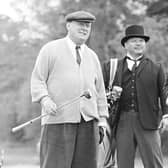 Sean Connery filming the golf scene for Goldfinger in May1964