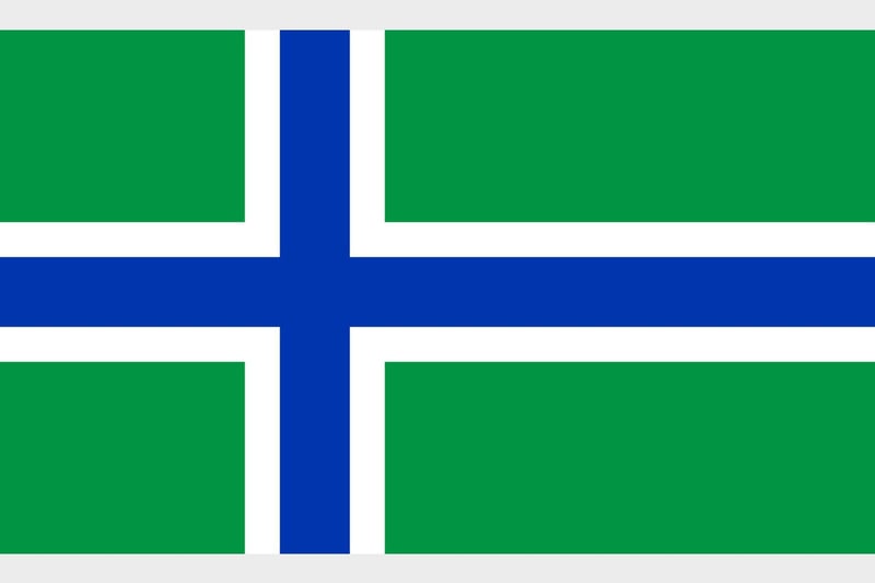 South Uist is the second largest island of the Scottish outer hebrides, its flag - which dates to 2017 - sports a Scandinavian cross decorated in white.