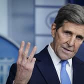 Special Presidential Envoy for Climate John Kerry. (Photo by Drew Angerer/Getty Images)