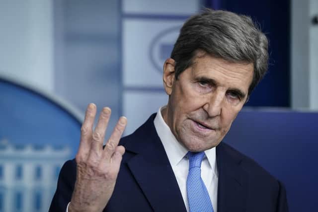 Special Presidential Envoy for Climate John Kerry. (Photo by Drew Angerer/Getty Images)