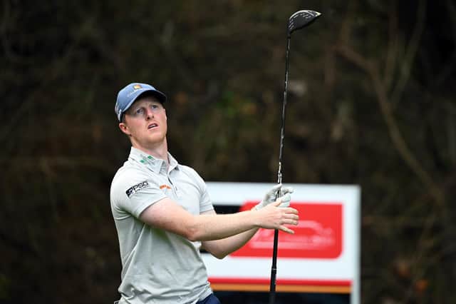 Craig Howie watches a tee shot during day two of the Bain's Whisky Cape Town Open at Royal Cape Golf Club in Cape Town, South Africa. Picture: Johan Rynners/Getty Images.