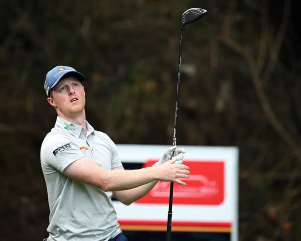 Craig Howie watches a tee shot during day two of the Bain's Whisky Cape Town Open at Royal Cape Golf Club in Cape Town, South Africa. Picture: Johan Rynners/Getty Images.