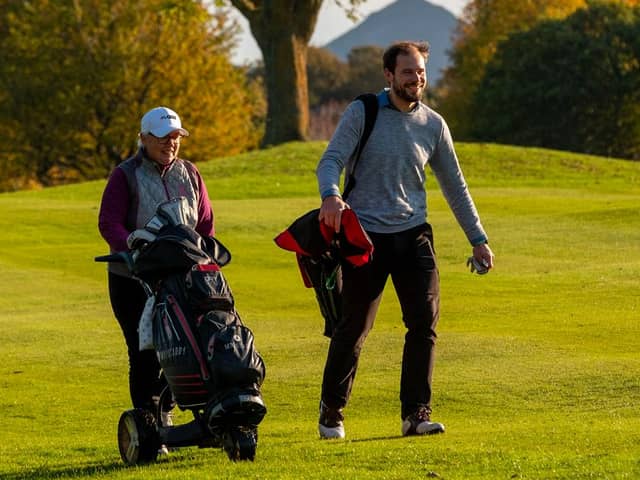 Playing an 18-hole course usually requires walking four to five miles and taking around 13,000 steps.