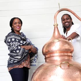 Paul and Justine Rutasikwa of Matugga Distillers. Picture: Stewart Attwood