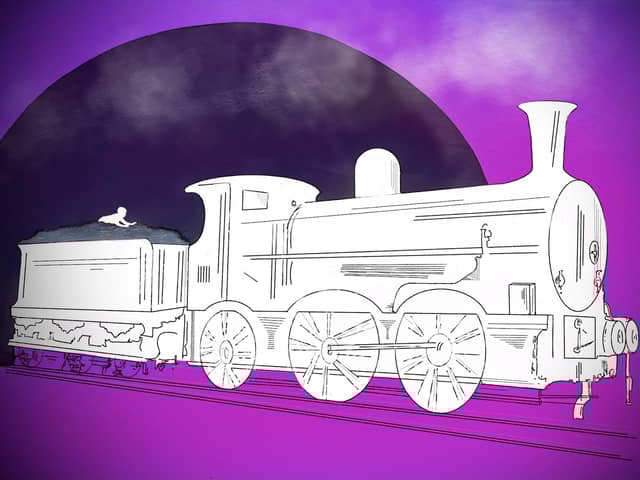 Edward Kane and the Innocent Railway. Illustration: Lesley-Anne Barnes Macfarlane