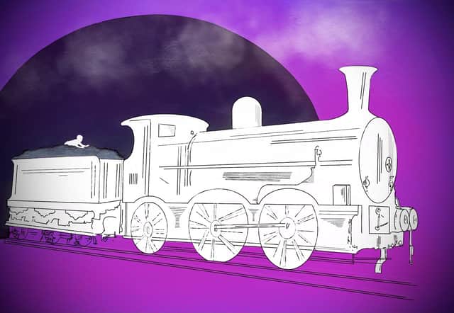 Edward Kane and the Innocent Railway. Illustration: Lesley-Anne Barnes Macfarlane