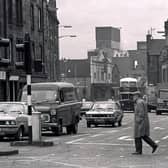 Looking west towards Fountainbridge.