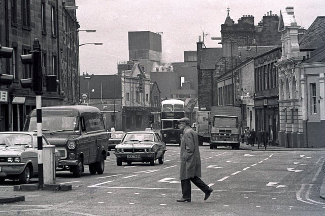 Looking west towards Fountainbridge.