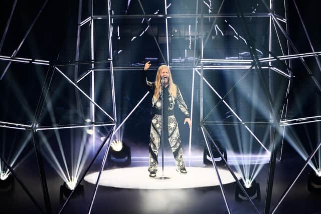 Singer Sam Ryder performs on behalf of the UK during the final of the Eurovision Song contest 2022. Picture: Marco Bertorello/AFP via Getty Images