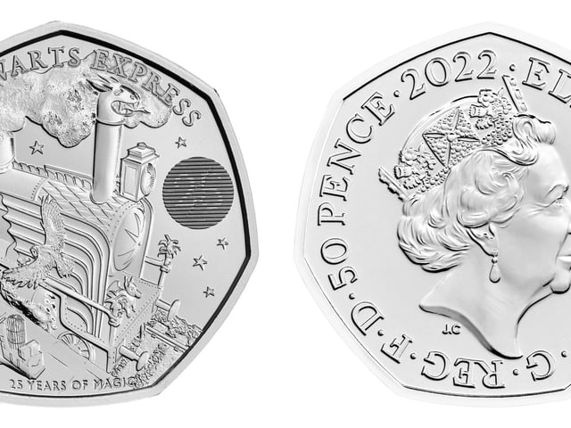 The coin forms part of a larger collection celebrating 25 years since the novel Harry Potter And The Philosopher’s Stone by JK Rowling was first published in the UK in 1997 by Bloomsbury Publishing.