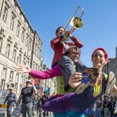 Street performers on the Royal Mile, Edinburgh PIC: Lisa Ferguson / The Scotsman