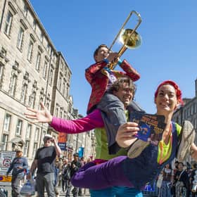 Street performers on the Royal Mile, Edinburgh PIC: Lisa Ferguson / The Scotsman