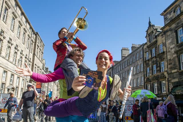 Street performers on the Royal Mile, Edinburgh PIC: Lisa Ferguson / The Scotsman
