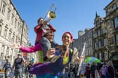 Street performers on the Royal Mile, Edinburgh PIC: Lisa Ferguson / The Scotsman