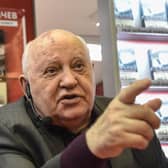 Mikhail Gorbachev speaks during the launch of his book 'I Remain an Optimist' at a book shop in Moscow in 2017 (Picture: Vasily Maximov/AFP via Getty Images)